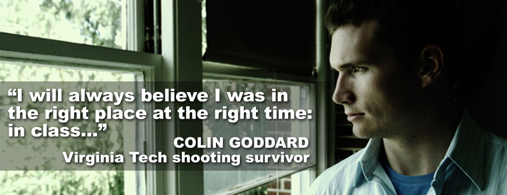 Colin Goddard, Virginia Tech shooting survivor